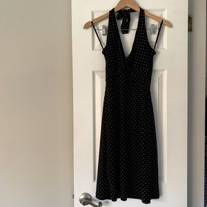 BCBGMaxAzria Black Halter Dress
